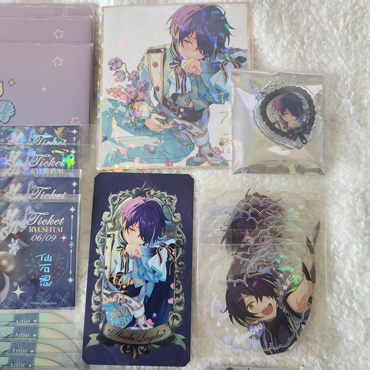 安価 ensemble stars!! ryuseitai shinobu sengoku bundle set ピンズ・ピンバッジ・缶バッジ