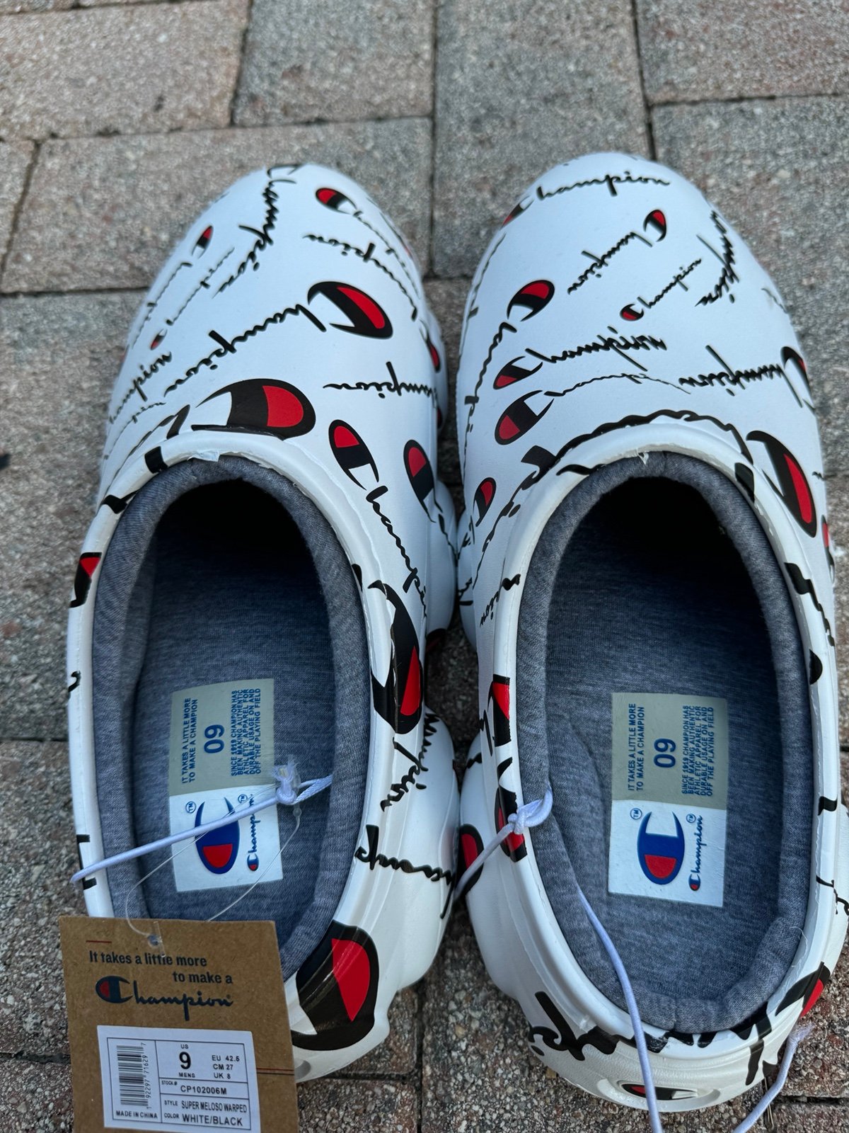 Champion slide sandals super meloso talla 9 hombre
