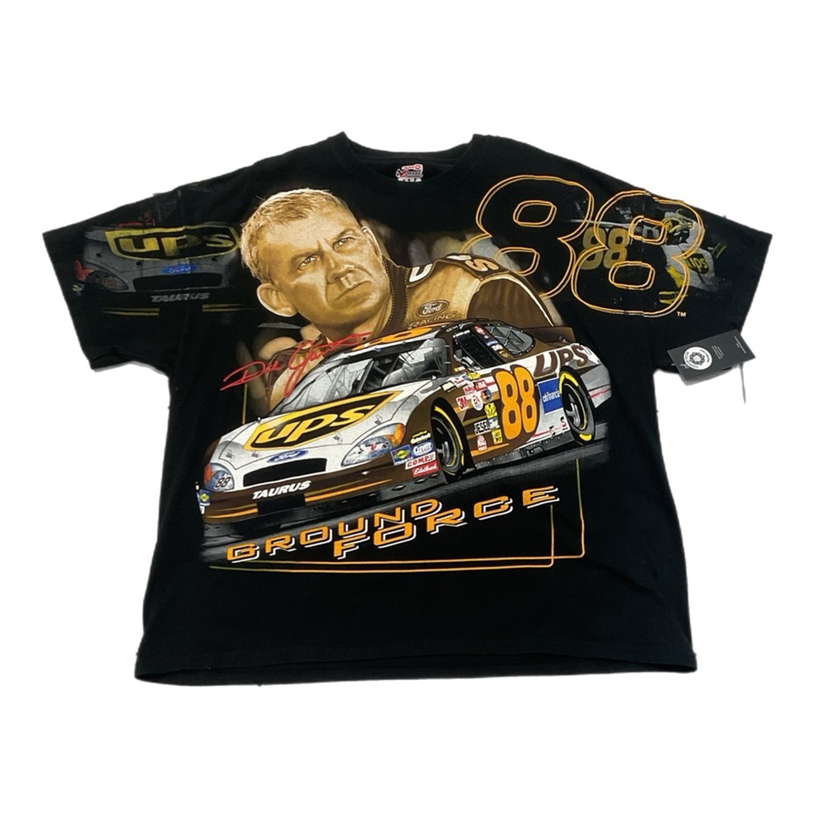 Vintage 90s Nascar Dale Jarrett Full Print T-Shirt