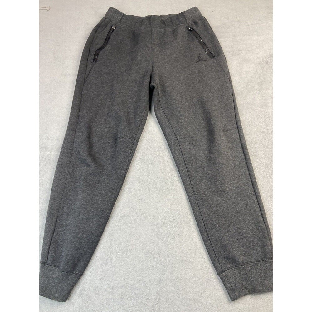 Nike Jordan Pants Men Large Gray Jogger Sweats Jumpman Michael Athleisure Sport