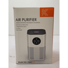 Koios Air Purifier Small Model #HQKJ-50 3-Stage Filtration System Low Noise New