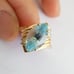 Marquise Blue Topaz Ring