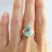 Marquise Blue Topaz Ring