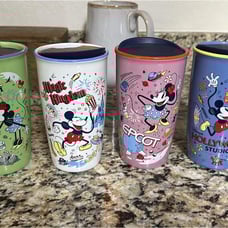 Disney Starbucks parks ceramic travel tumblers