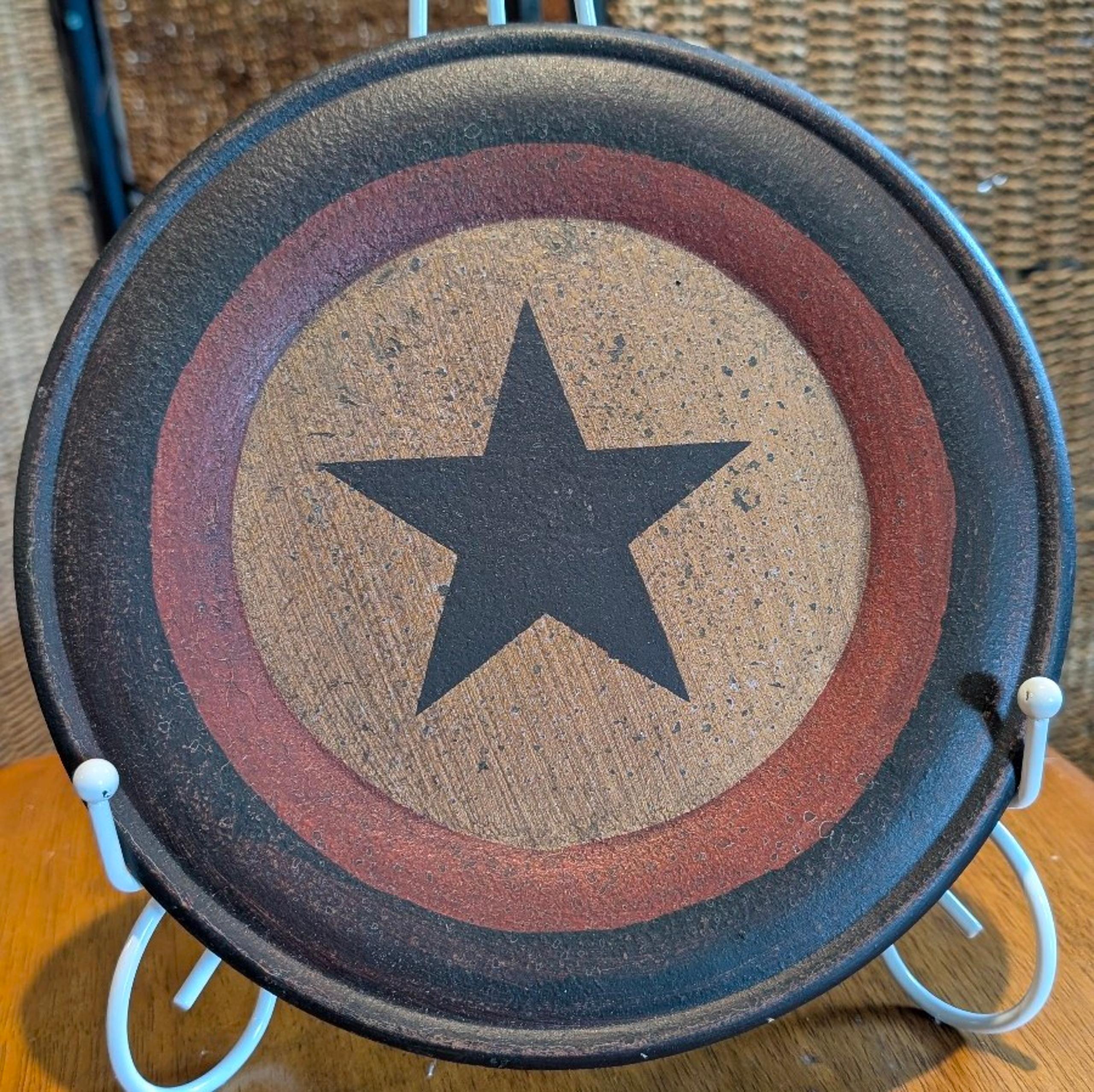 Primitive farmhouse decor plate