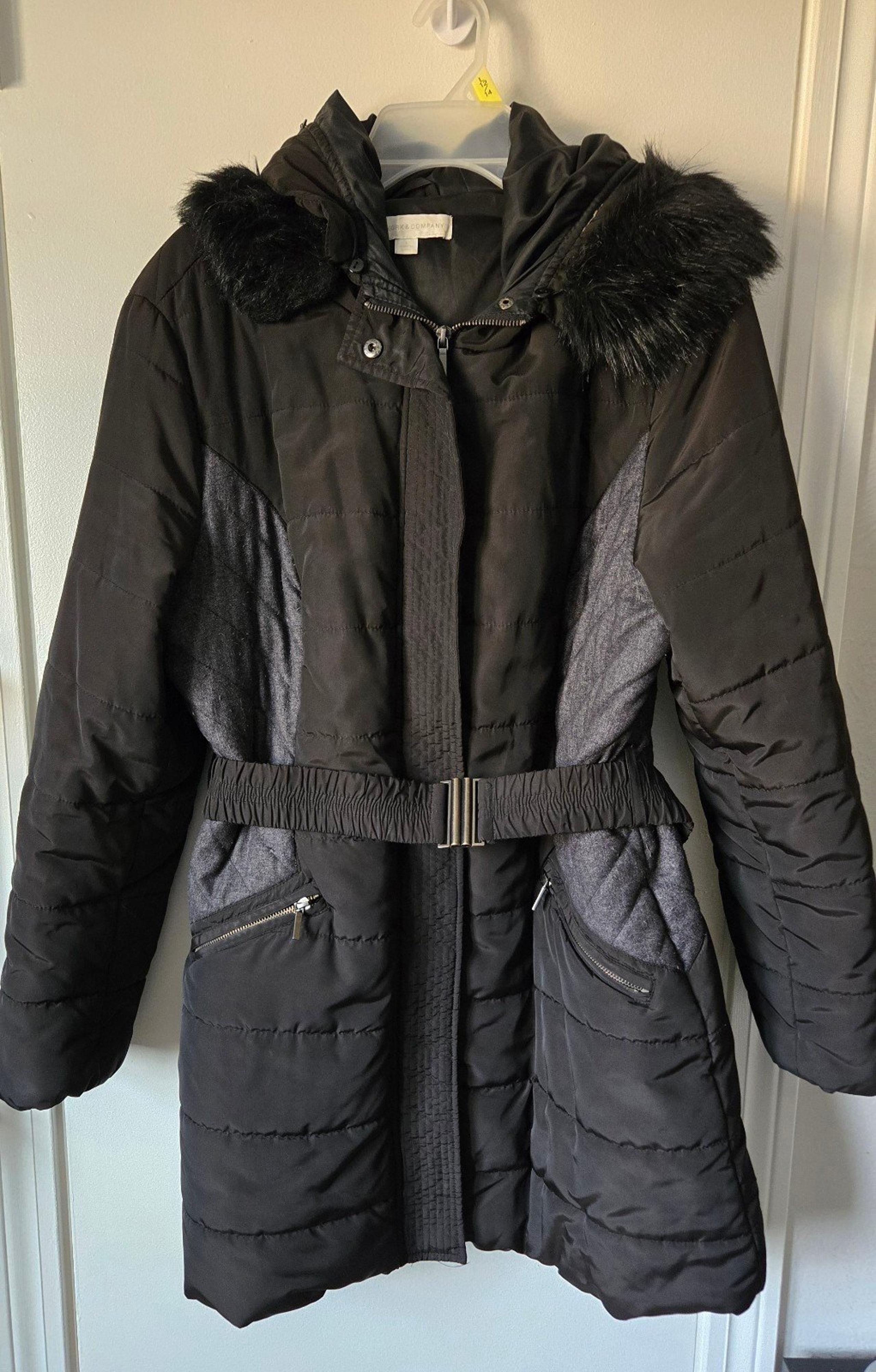 Women's New York & Company thick winter jacket, size L