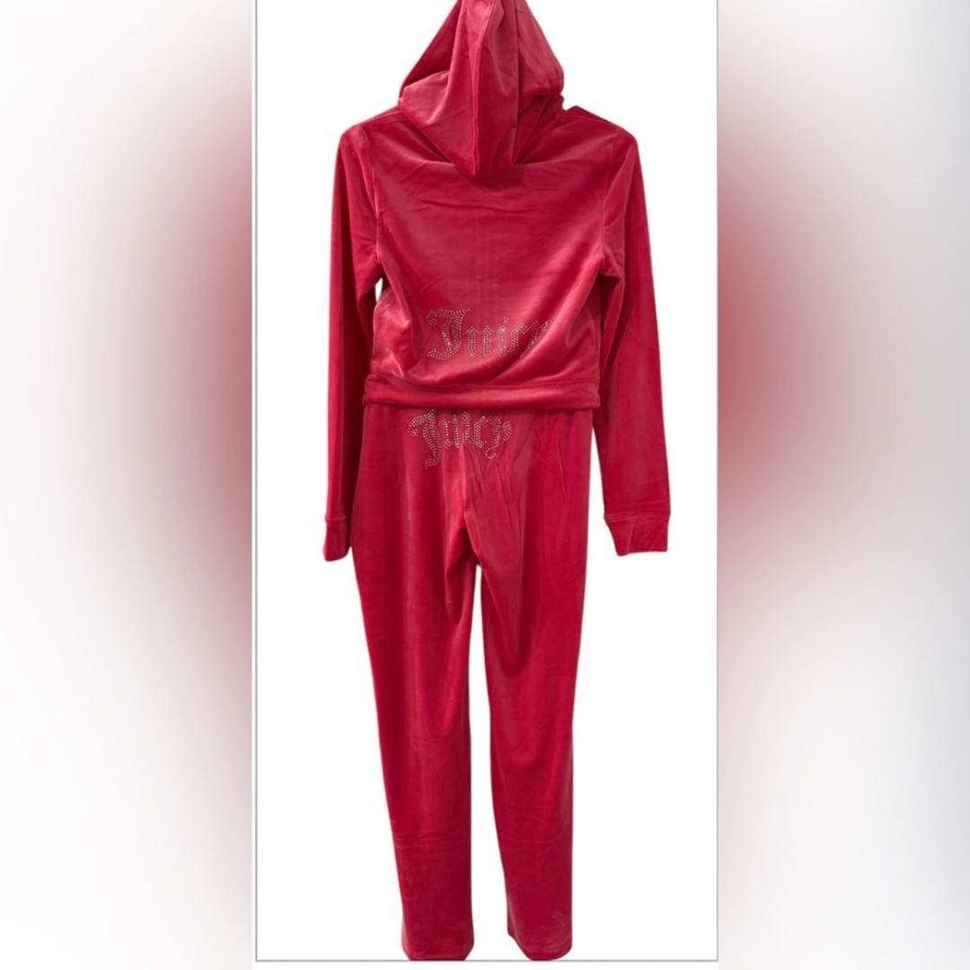Juicy Couture Pink Party Velour Tracksuit Size S NWT