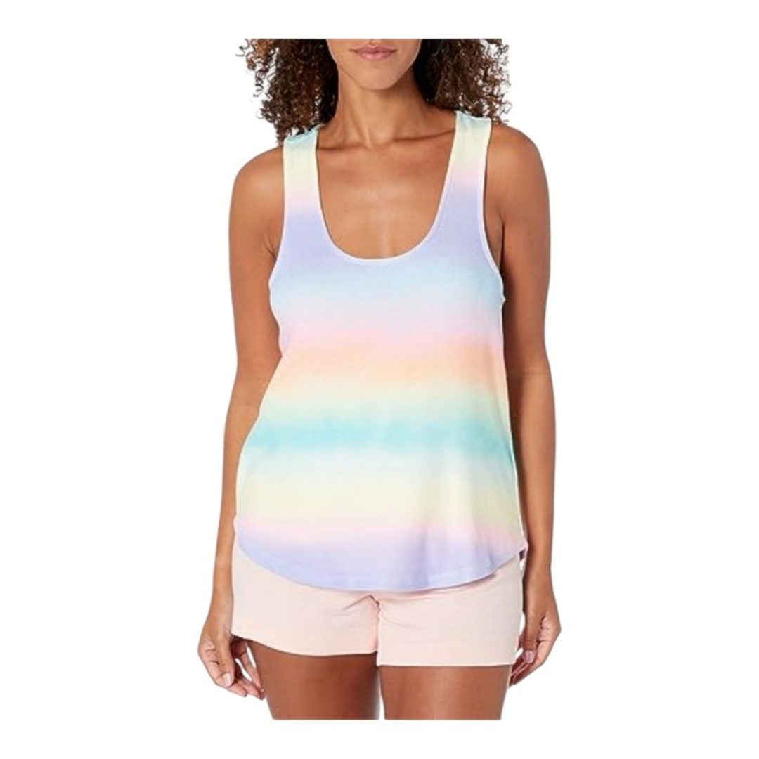 PJ Salvage Loungewear Gradient Good Vibes Jersey Tank Pajamas Sleep X-Large