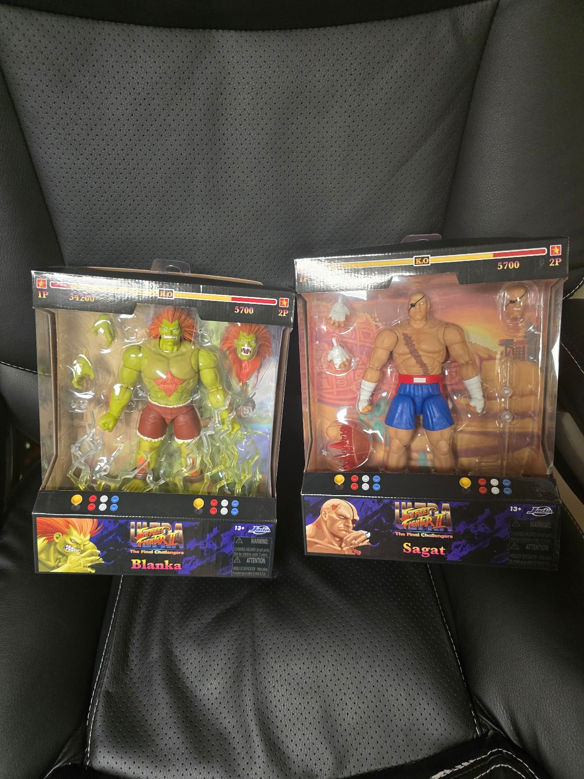 Jada Toys Ultra Street Fighter II Sagat and Blanka Deluxe Action Figures