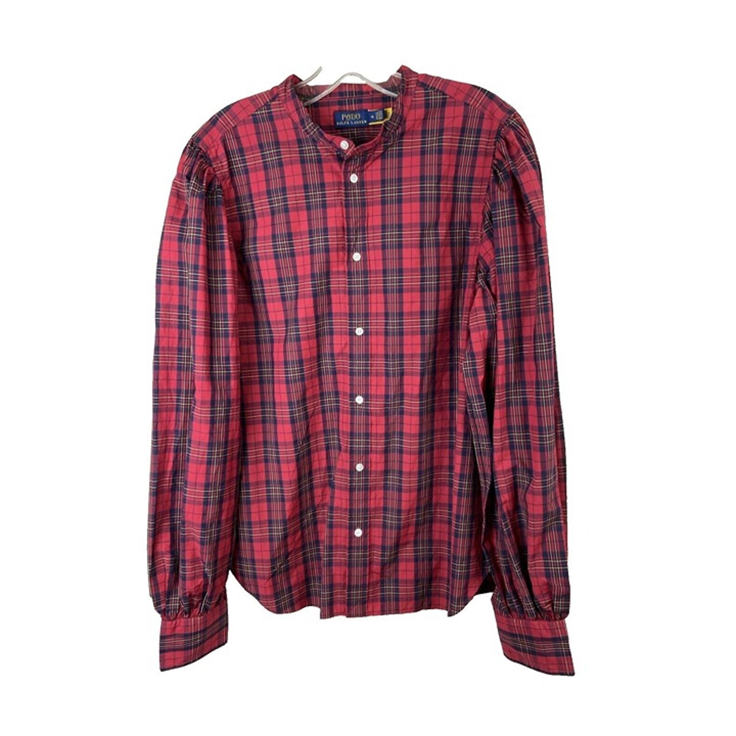 Polo Ralph Lauren Womens Plaid Button-Up Long Sleeve Shirt Size 14