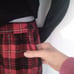 Pendleton vintage women's red plaid wool skirt size 6 Petite
