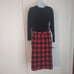 Pendleton vintage women's red plaid wool skirt size 6 Petite