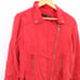 Max Jeans Motorcycle Jacket Women Pink Full Zip Faded Long Sleeve Cotton Blend M