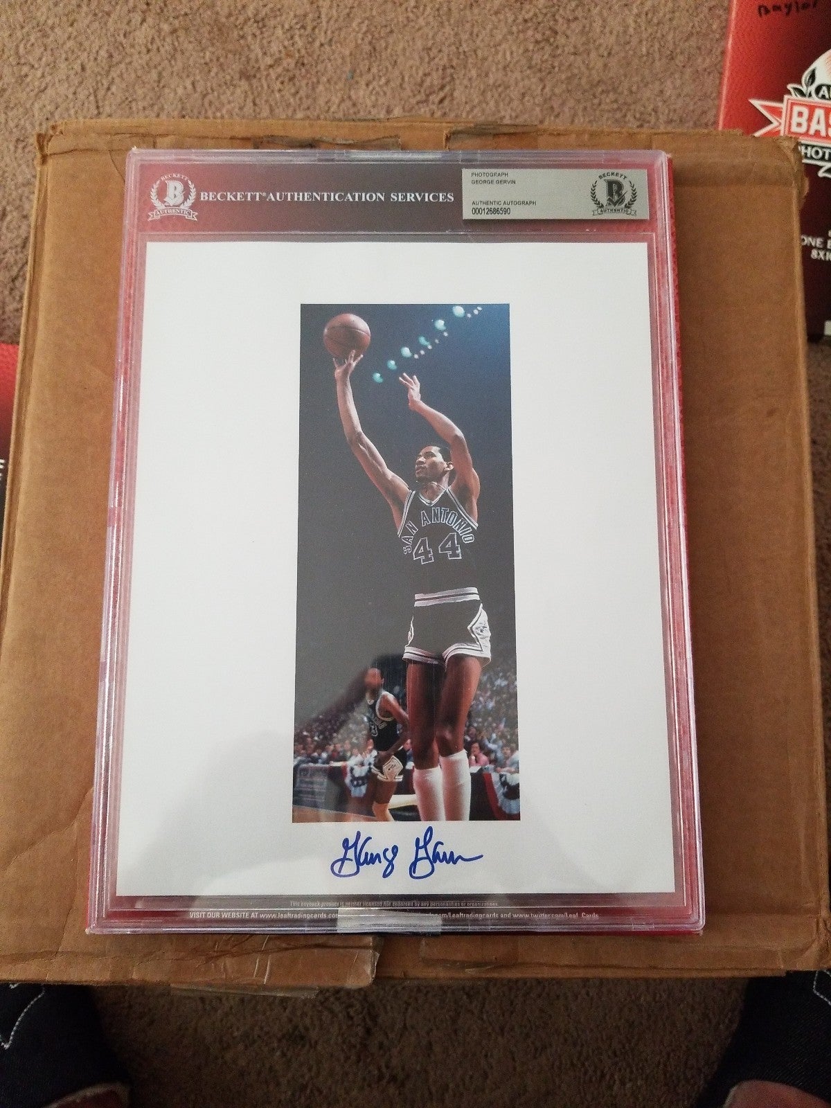 On sale George gervin autographed photo