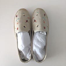 Soludos Platform Espadrilles Beach Graphic Size 7.5