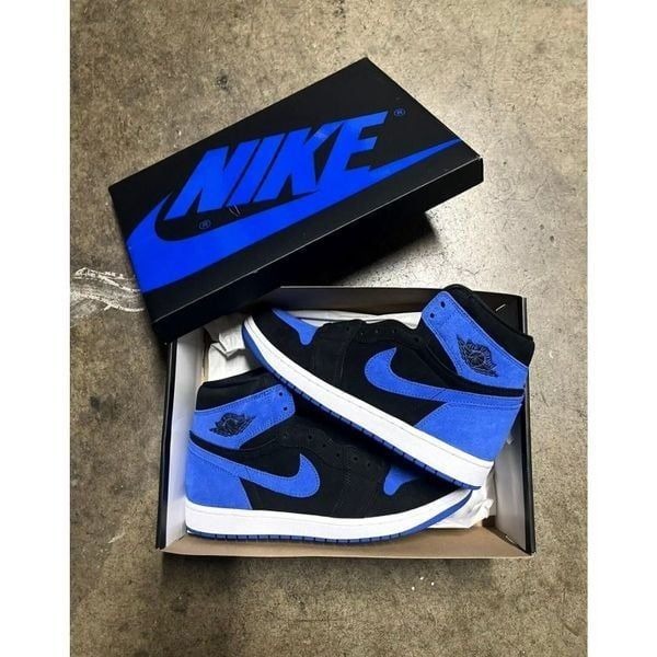 Nike Air Jordan 1 High Royal Reimagined Black Royal Blue DZ5485-042 size 14