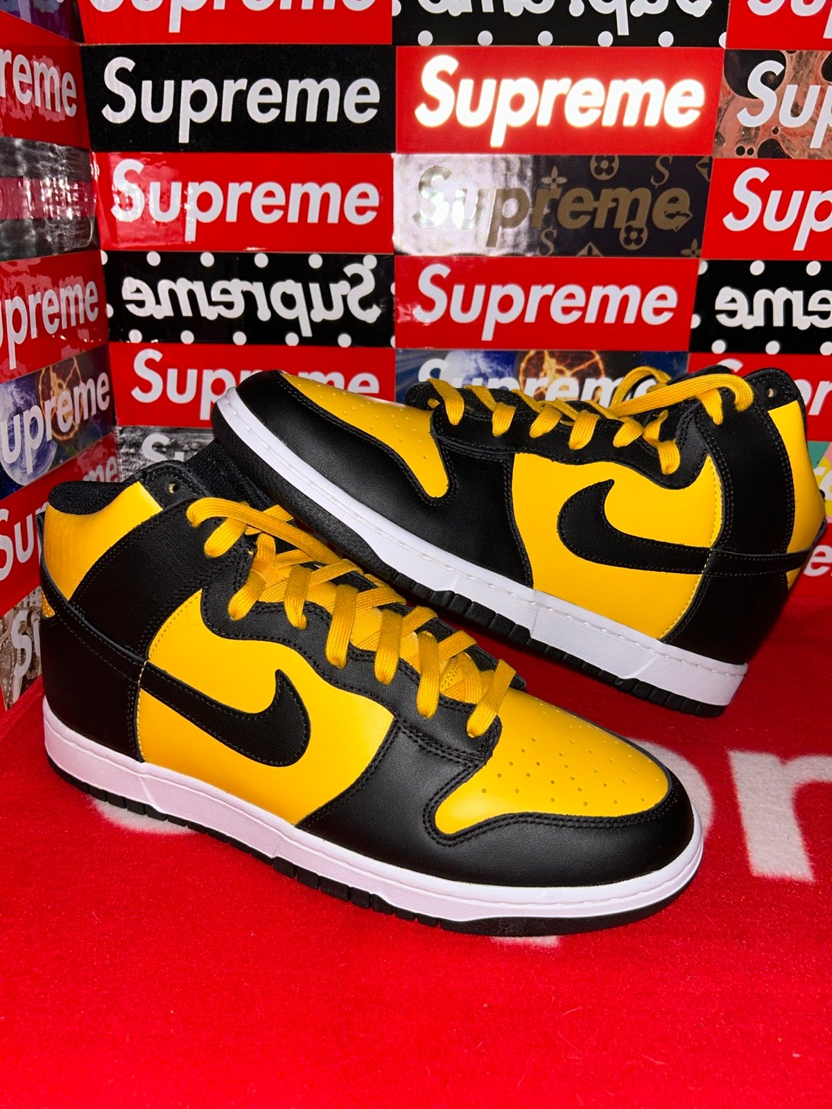 Nike Dunk High Retro Reverse Goldenrod DD1399-700 size 12 BRAND NEW