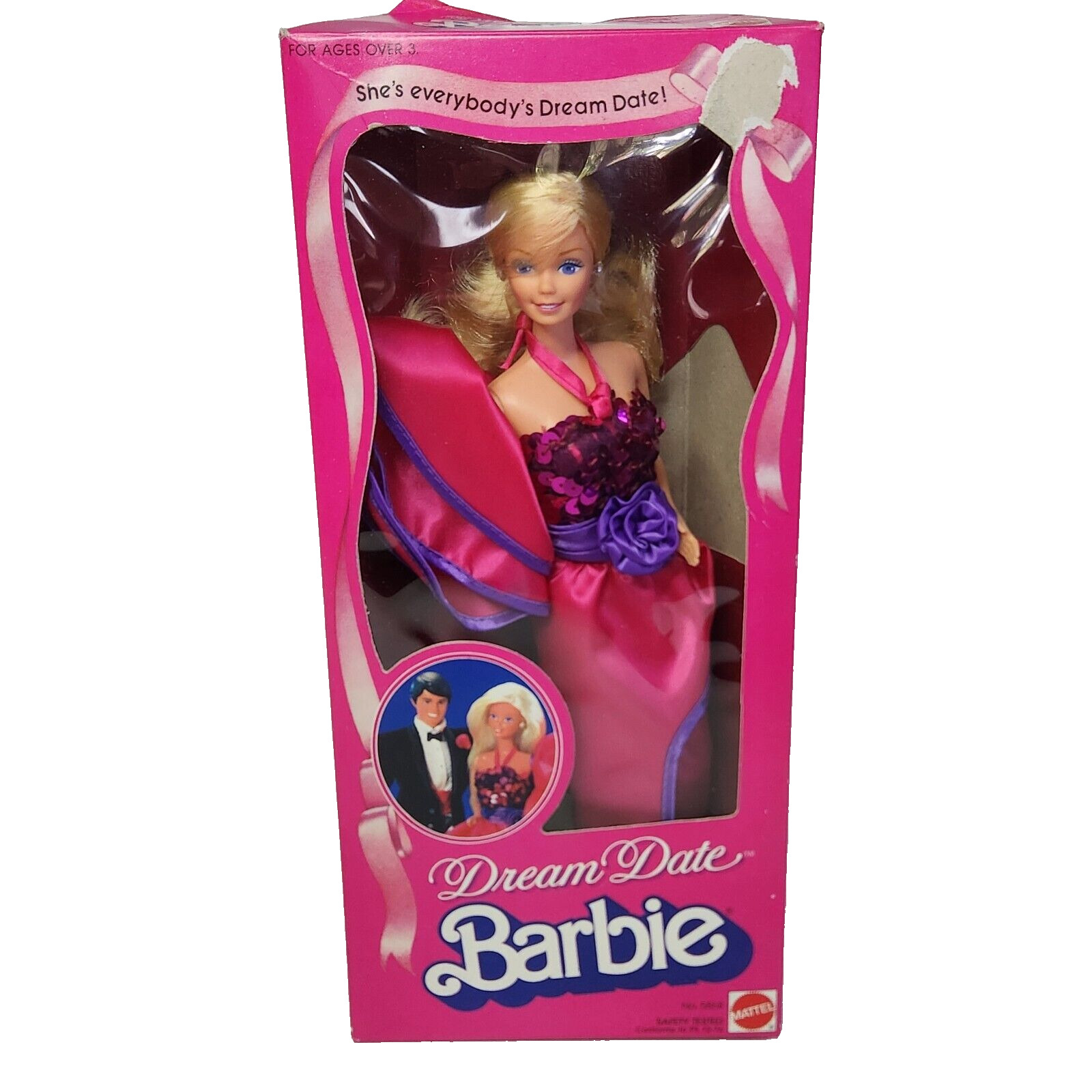 VINTAGE 1982 DREAM DATE BARBIE DOLL MATTEL IN ORIGINAL BOX # 5868 OPENED LOOSE
