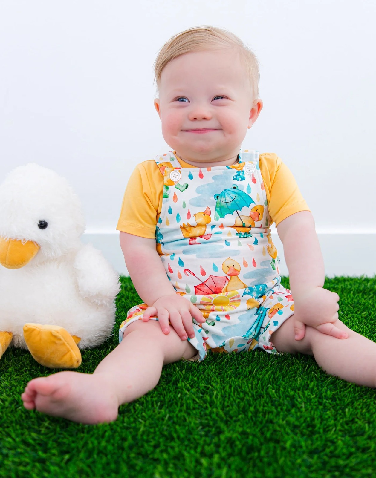 Birdie bean puddles 0-3 overalls