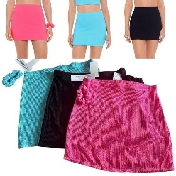 NWT Crinkle Mini Skirt Cover Up BUNDLE Juniors Large (11-13)