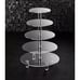 5 Tier Cupcake Stand Clear Acrylic Cupcake Holder Stand Tree Tower for Party