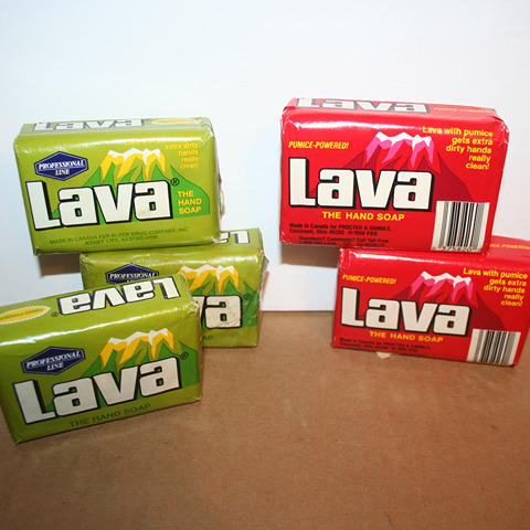 (5) Vintage Lava Bar Soap Heavy Duty Pumice Powered Lot NEW Unopened 1990's
