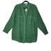 J.JILL Top Women XL Green Love Linen 100% Linen Blouse Long Sleeve Boho New