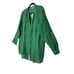 J.JILL Top Women XL Green Love Linen 100% Linen Blouse Long Sleeve Boho New