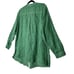 J.JILL Top Women XL Green Love Linen 100% Linen Blouse Long Sleeve Boho New