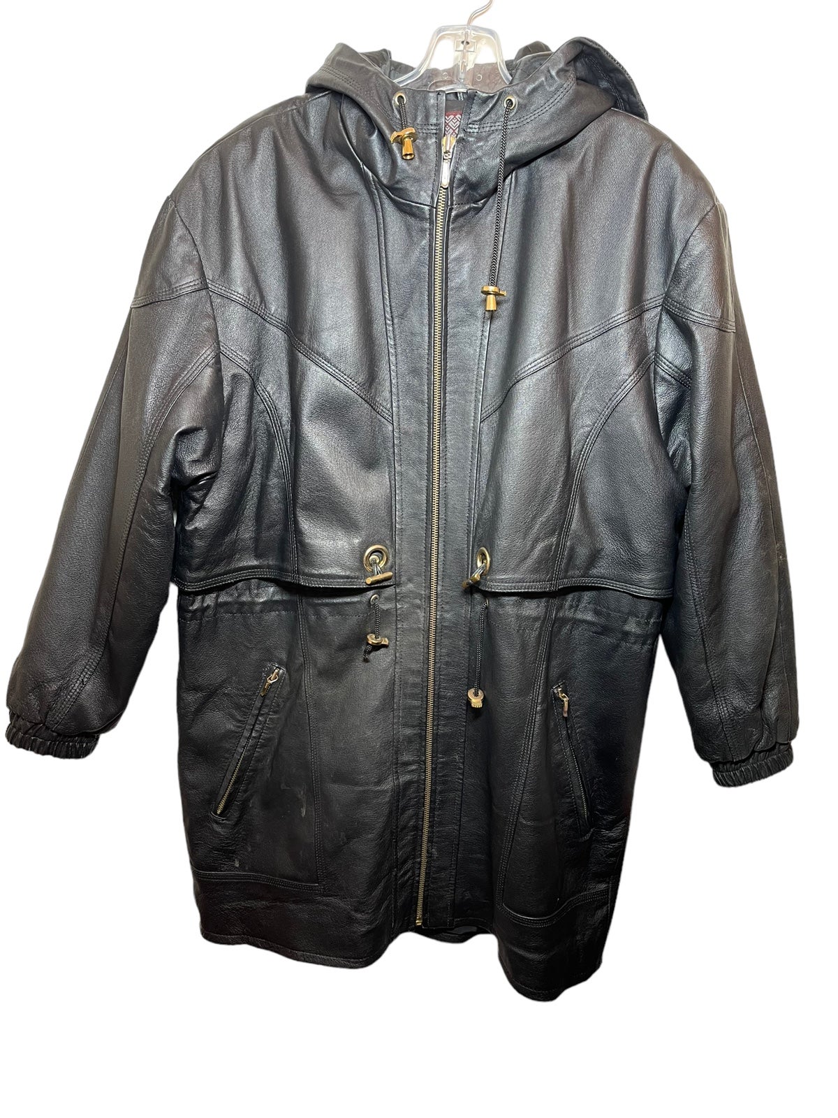 Vintage 90’s Women’s Flap Leather Jacket GIII (G3) Leather Fashions Small