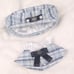 2-piece set of 10-12cm plush clothing, pink and blue tweed, beret, check pattern.