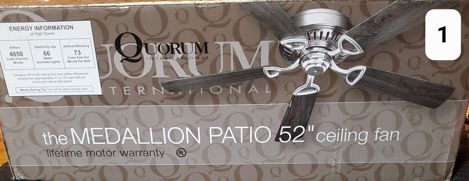 Quorum The Medallion 52 Ceiling fan