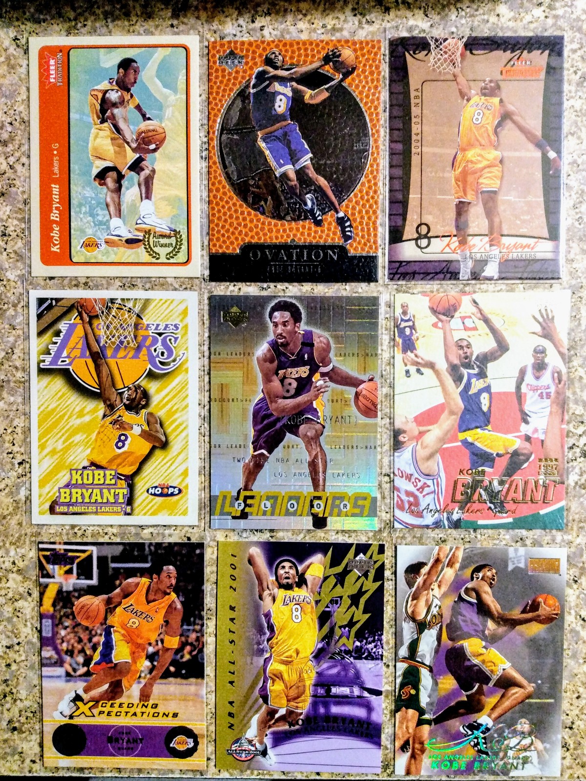Kobe Bryant card Lot
