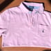 Pink Polo Shirt, Short Sleeve, Size L