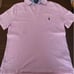 Pink Polo Shirt, Short Sleeve, Size L