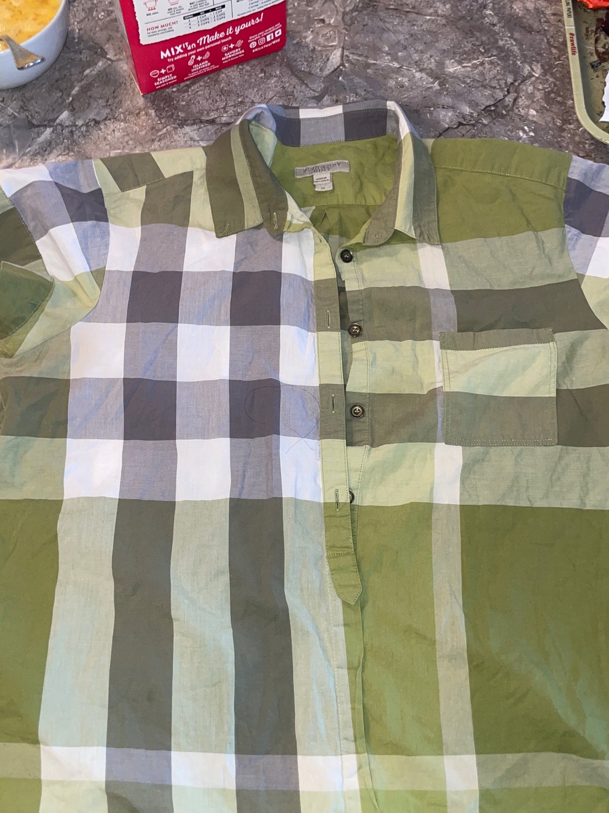 Burberry button down shirt