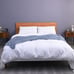 Nightstand with Drawer Rustic Brown and Black