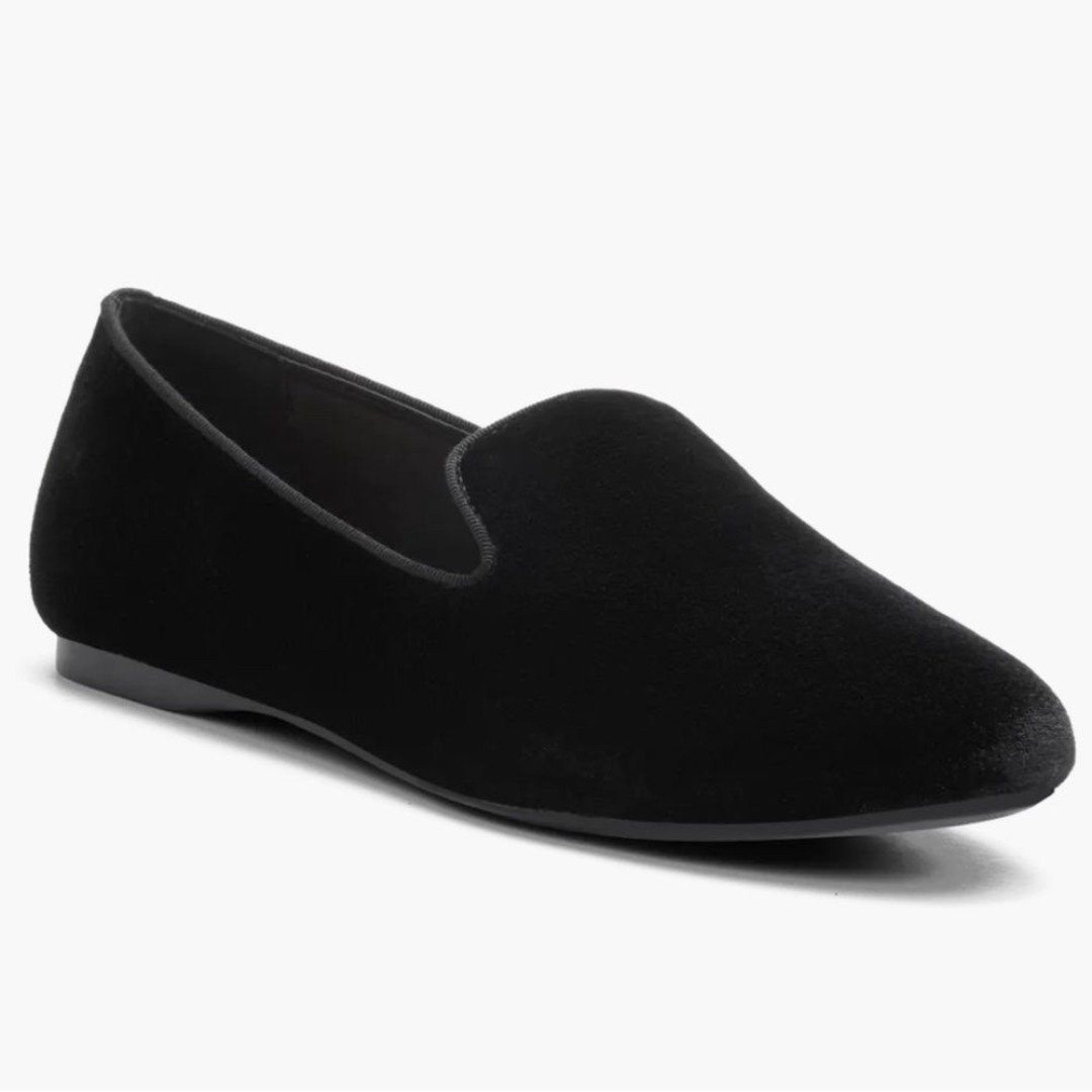 Birdies The Starling Black Velvet, Size 10
