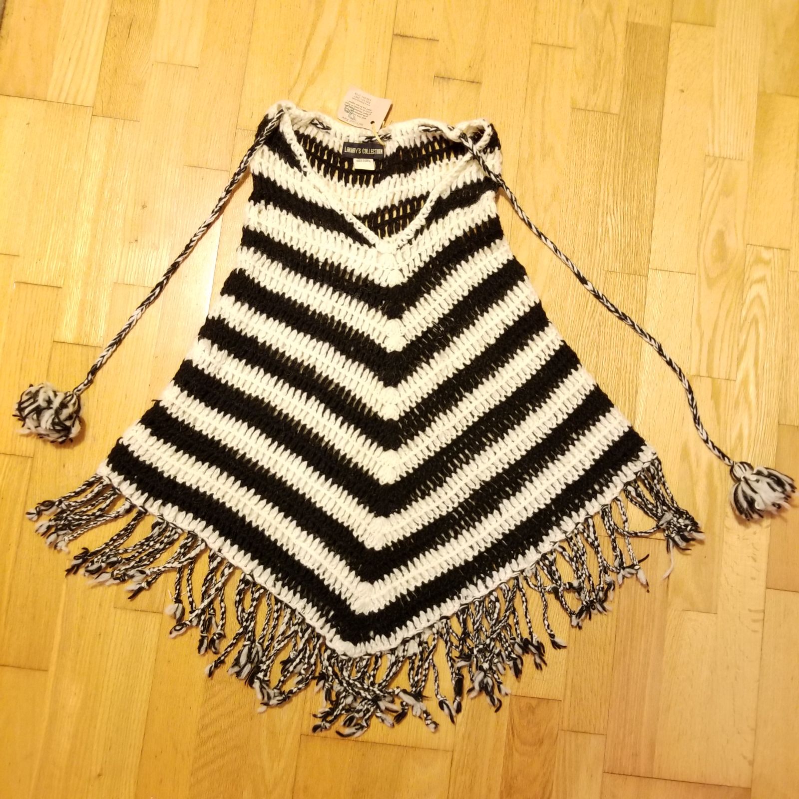 Nepal Artisan Wool Pashmina Poncho