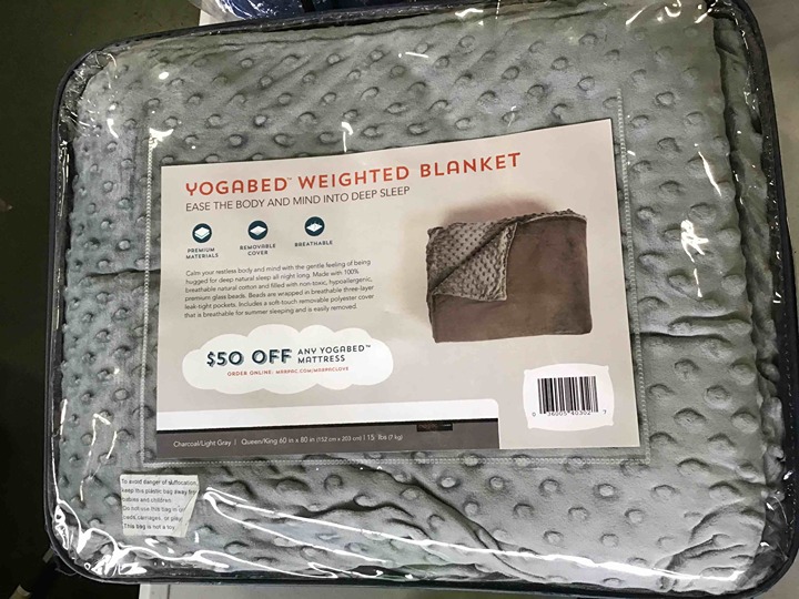 Marpac Yogasleep Premium Weighted Blanket & Removable Minky Cover | 15 Lbs | 60”