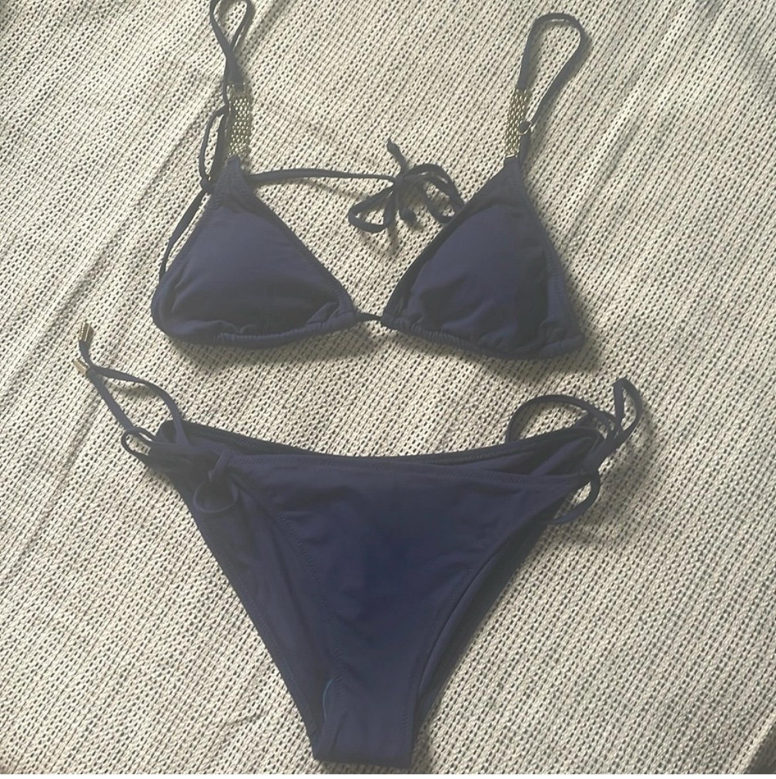 NWOT MELISSA ODABASH navy top(10)bottom(12)