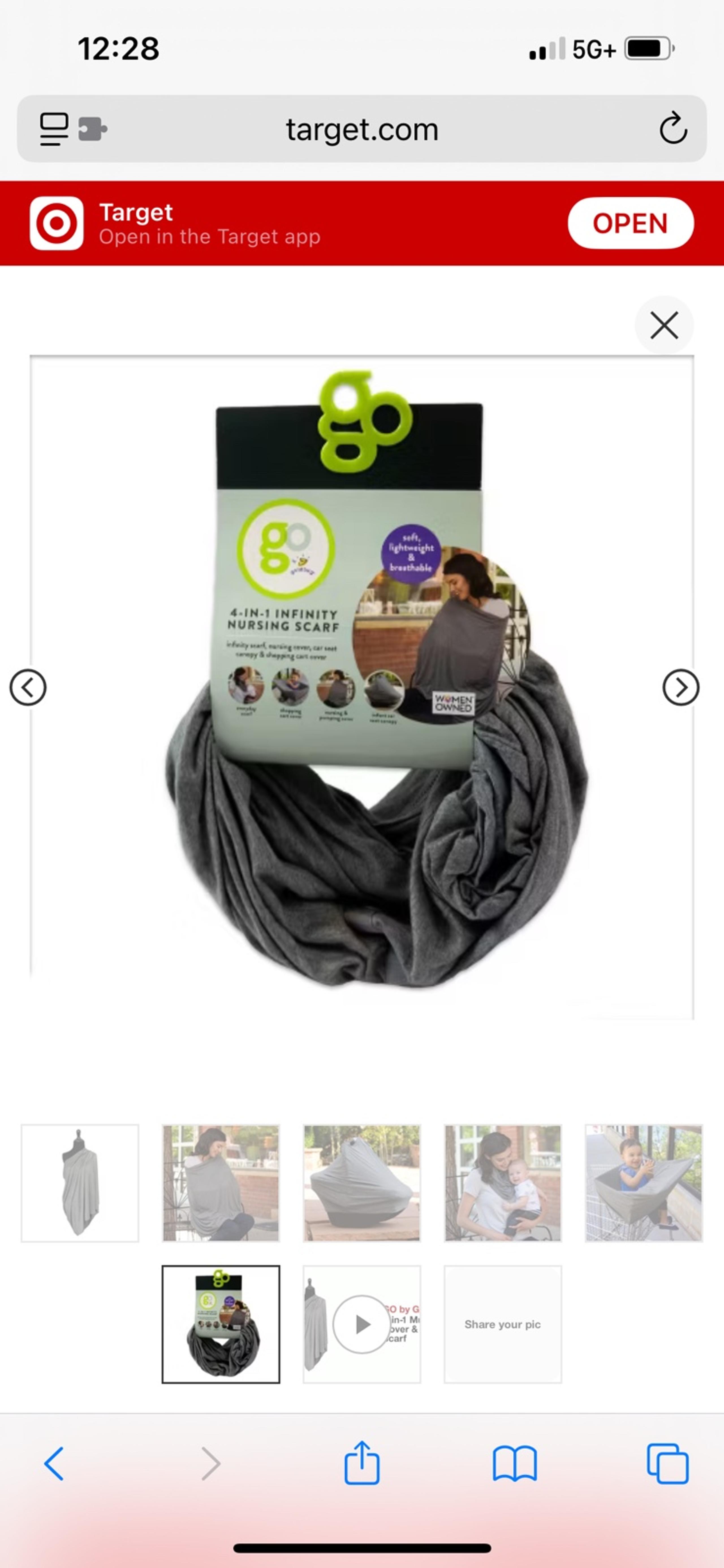 go by goldbug nursing cover infinity scarf