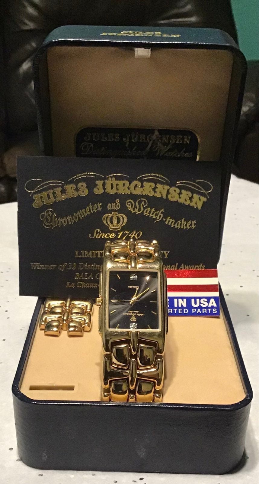 Vintage Jules Jurgensen Gold tone Watch