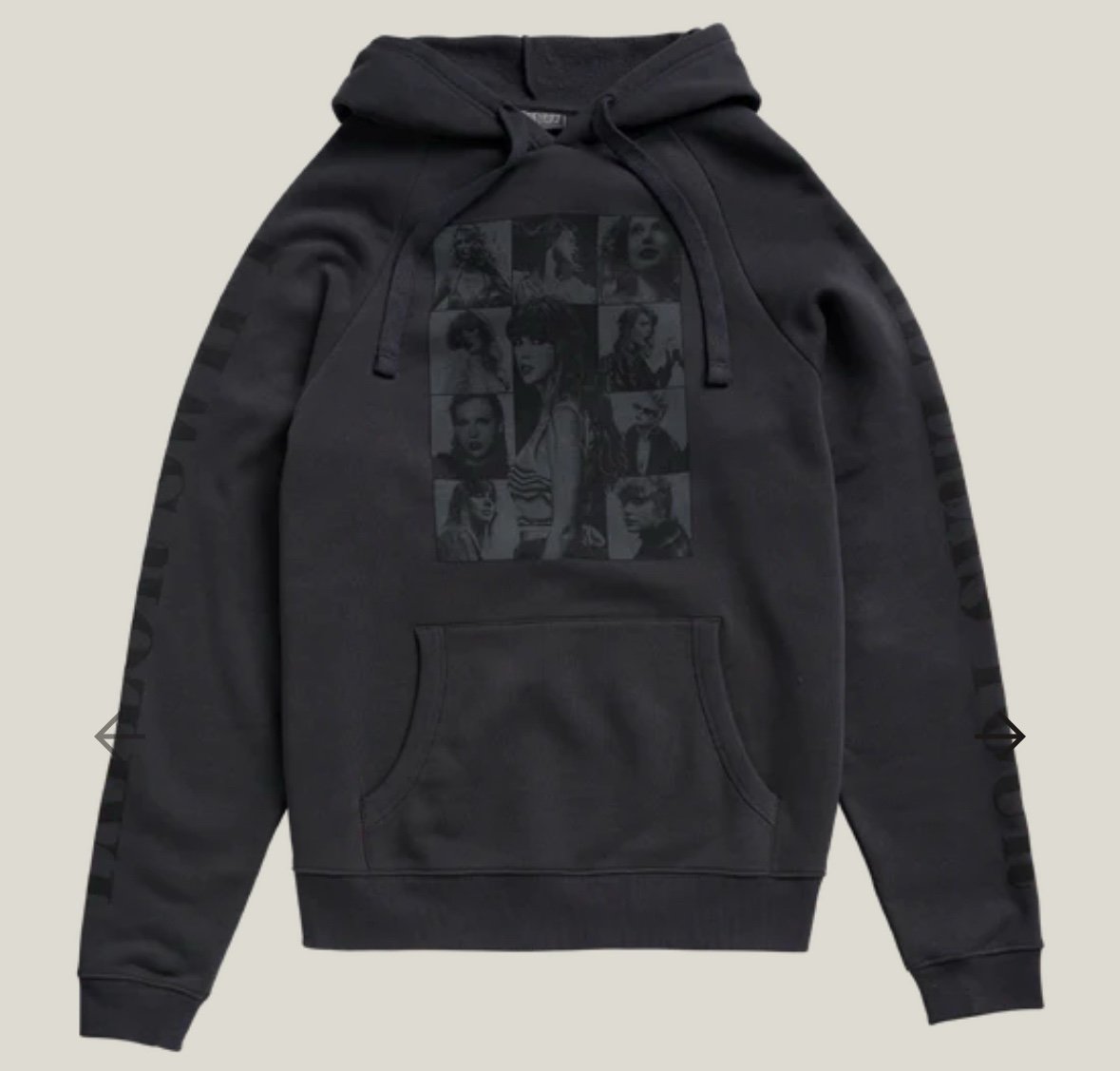Taylor Swift Eras Tour US Dates Black Hoodie 2xl Limited Edition