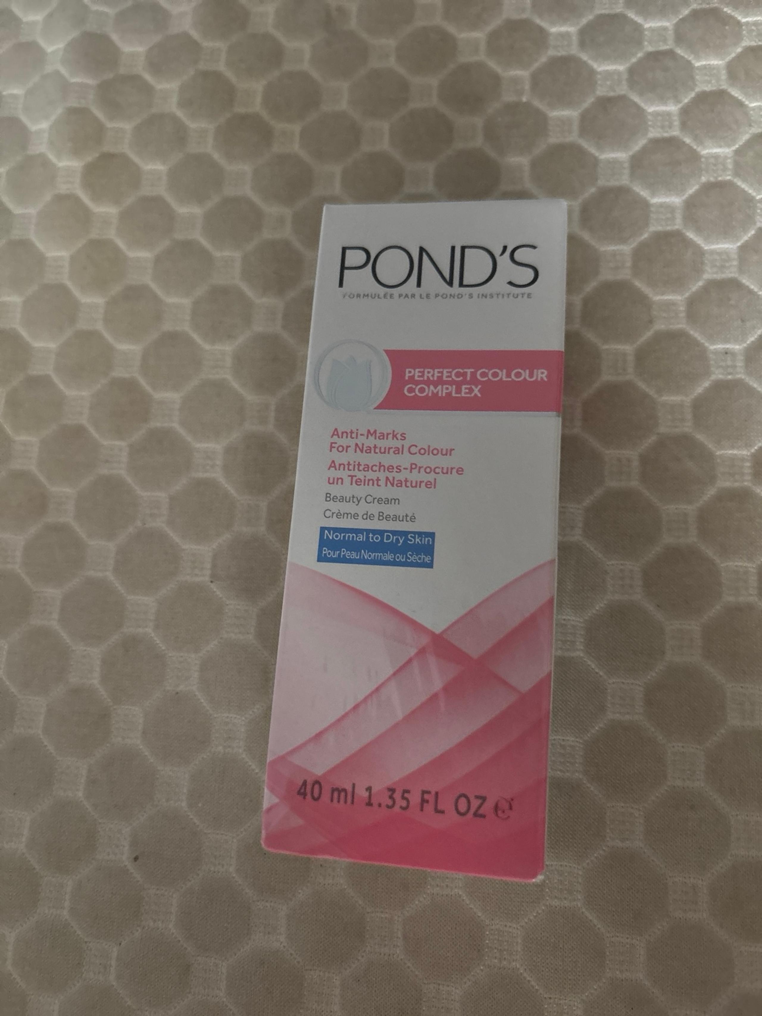 NEW! Pond's Perfect Colour Complex Anti-Marks Beauty Cream- Normal to Dry Skin
