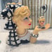 Cameo girls head vase Sasha 1964 with autograph