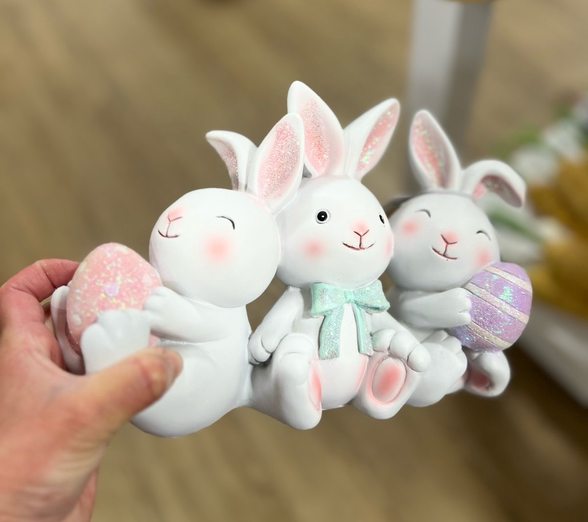 Easter bunny trio decor !