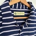 Donald Ross Sportswear Navy Purple Striped Golf Polo Size Large
