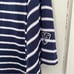 Donald Ross Sportswear Navy Purple Striped Golf Polo Size Large