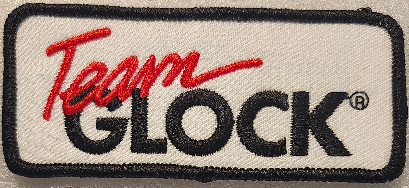 Team Glock Perfection embroidered Iron on patch 6 ct.